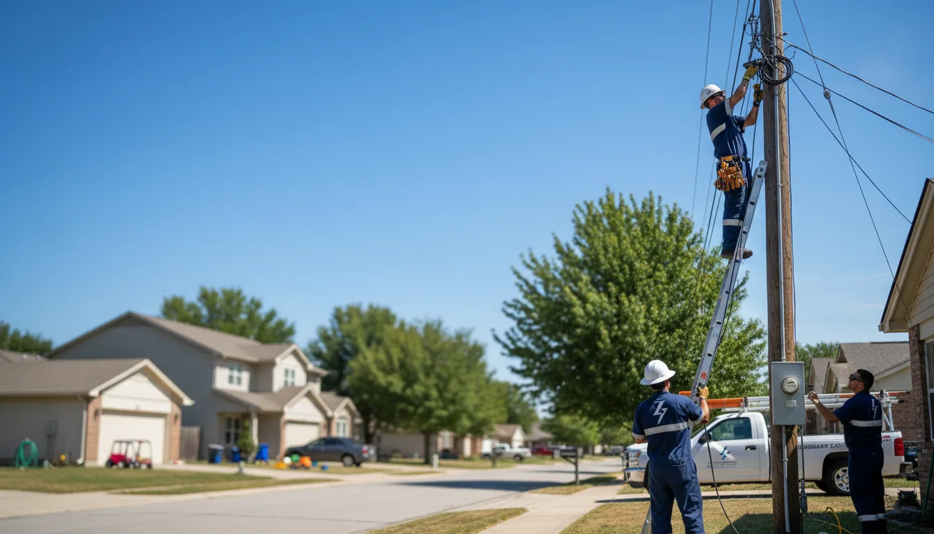 Residential electrician providing installation services in Mchenry, ND
